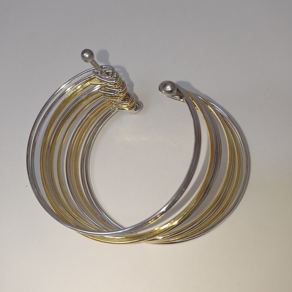 The Unbranded Brand Jewelry - Metal Cuff Silver Gold Bangle Bracelet Jewelry Accessory